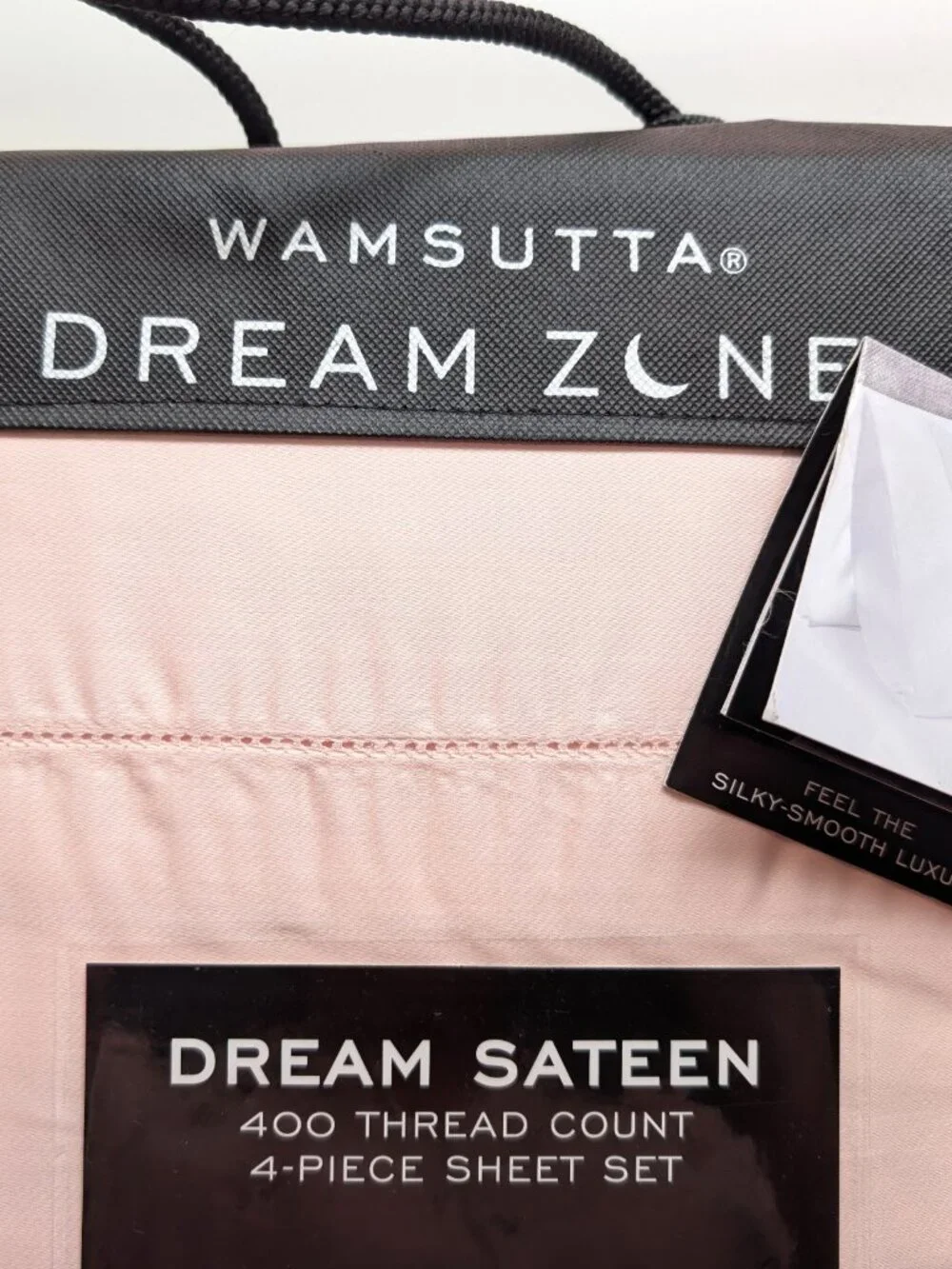 Wamsutta Dream Zone QUEEN Sheet Set 400 TC 100% Cotton Dream Sateen Pink NEW